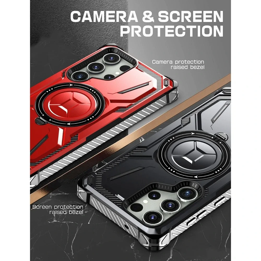 Galaxy S23 Ultra Case Military Grade Shockproof Rugged Kickstand Ring Cover New
